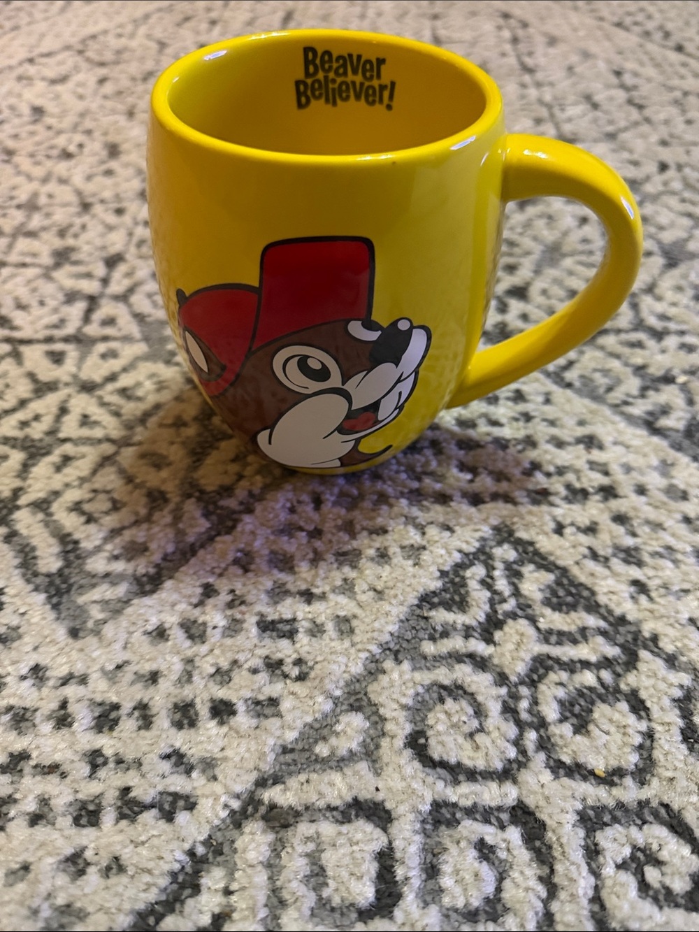 Beaver Believer! Yellow Buc-ee’s Character Mug